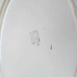 Plat ovale Creil et Montereau modèle Oeillet