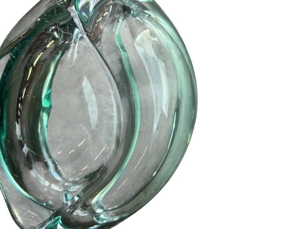 Val Saint Lambert Vintage Glass Ashtray