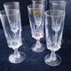 6 Champagne flutes Cristal d'Arques Model Louvre