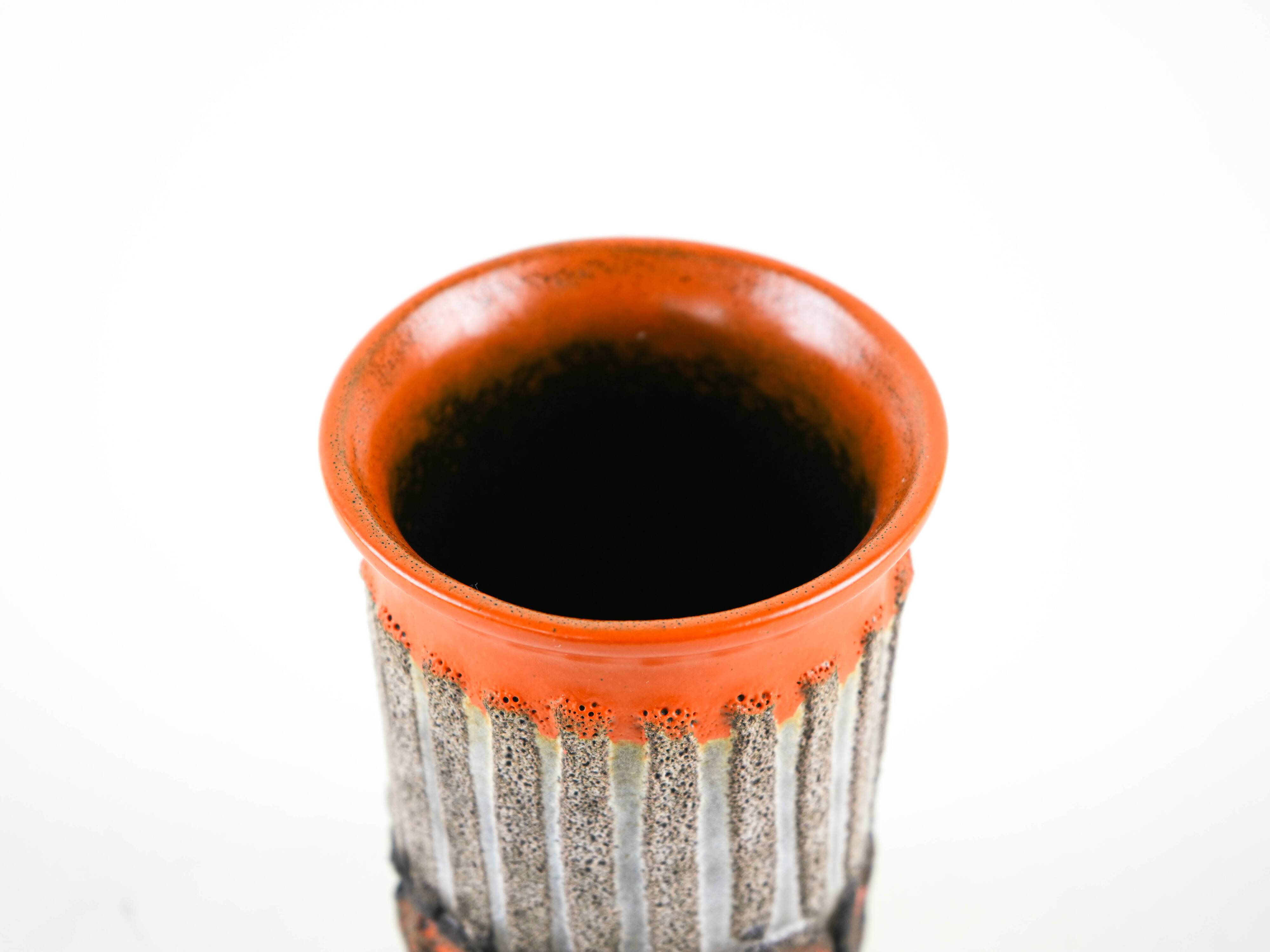 Ceramic vase, German design, 1960s, manufactured by Strehla