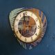Vintage clock, wall clock "Bayard Green Copper"