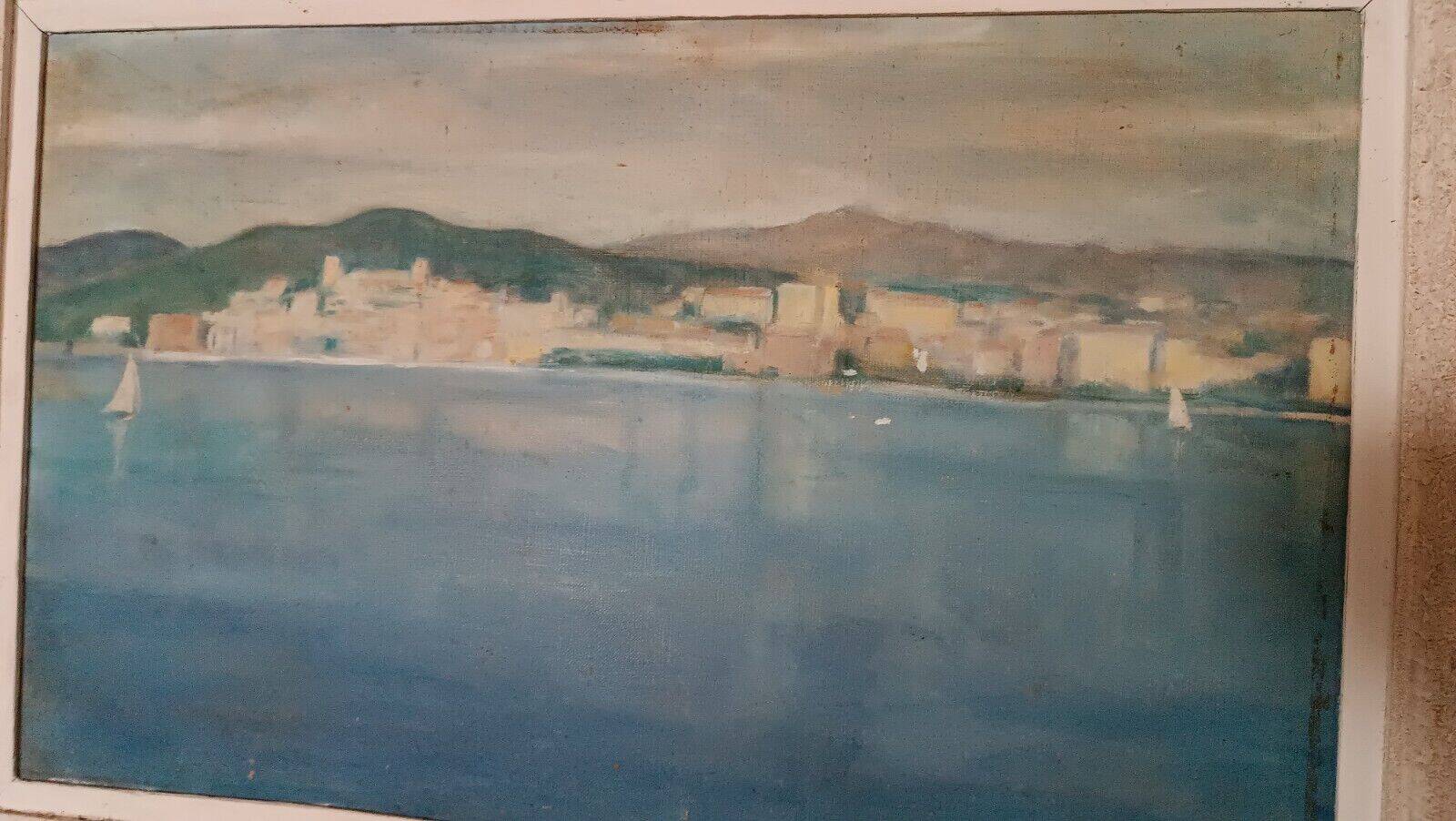 Painting Jean Pierre Capron - Oil On Marine Canvas 50s