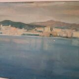 Painting Jean Pierre Capron - Oil On Marine Canvas 50s