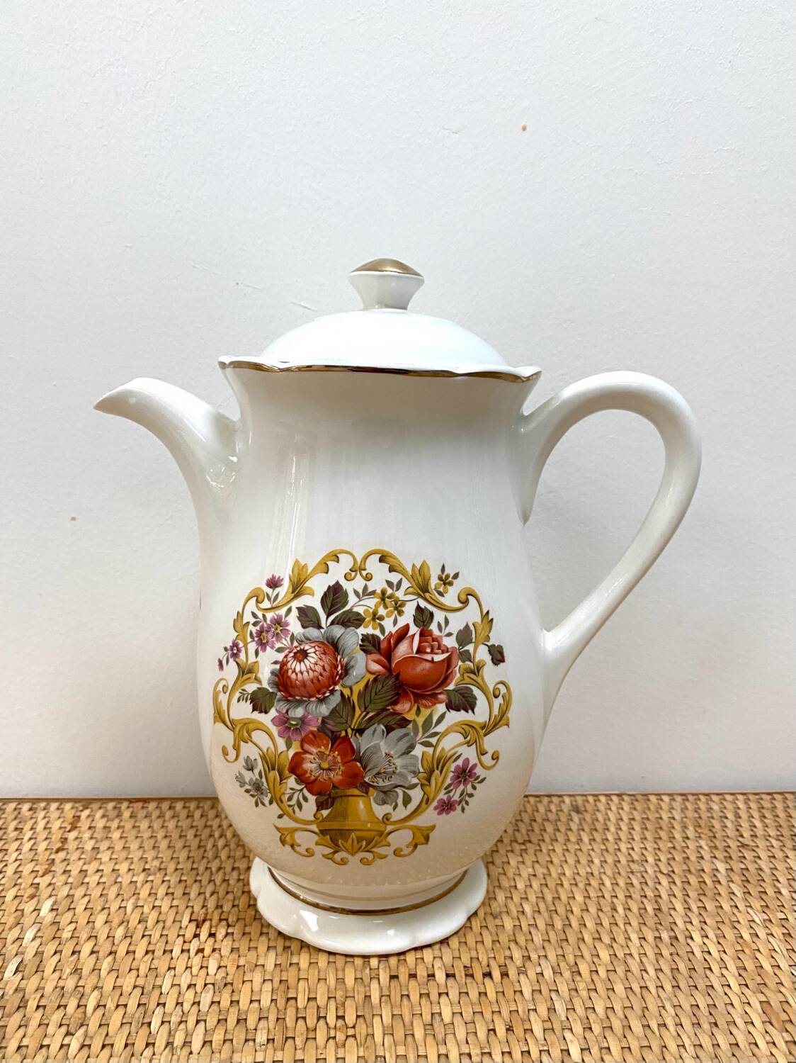 Service à café complet 12 tasses Digoin Sarreguemines des années 50