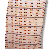 Carpet wool embroidered and pearls, 175 x 222