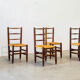 Set of four French dining chairs