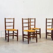 Set of four French dining chairs