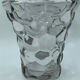 Glass vase or transparent crystal honeycomb art deco