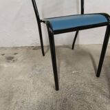 Pair of restored Jean Pauchard Tolix chairs 1960