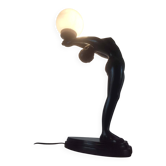 Art Deco woman lamp 72 cm in height