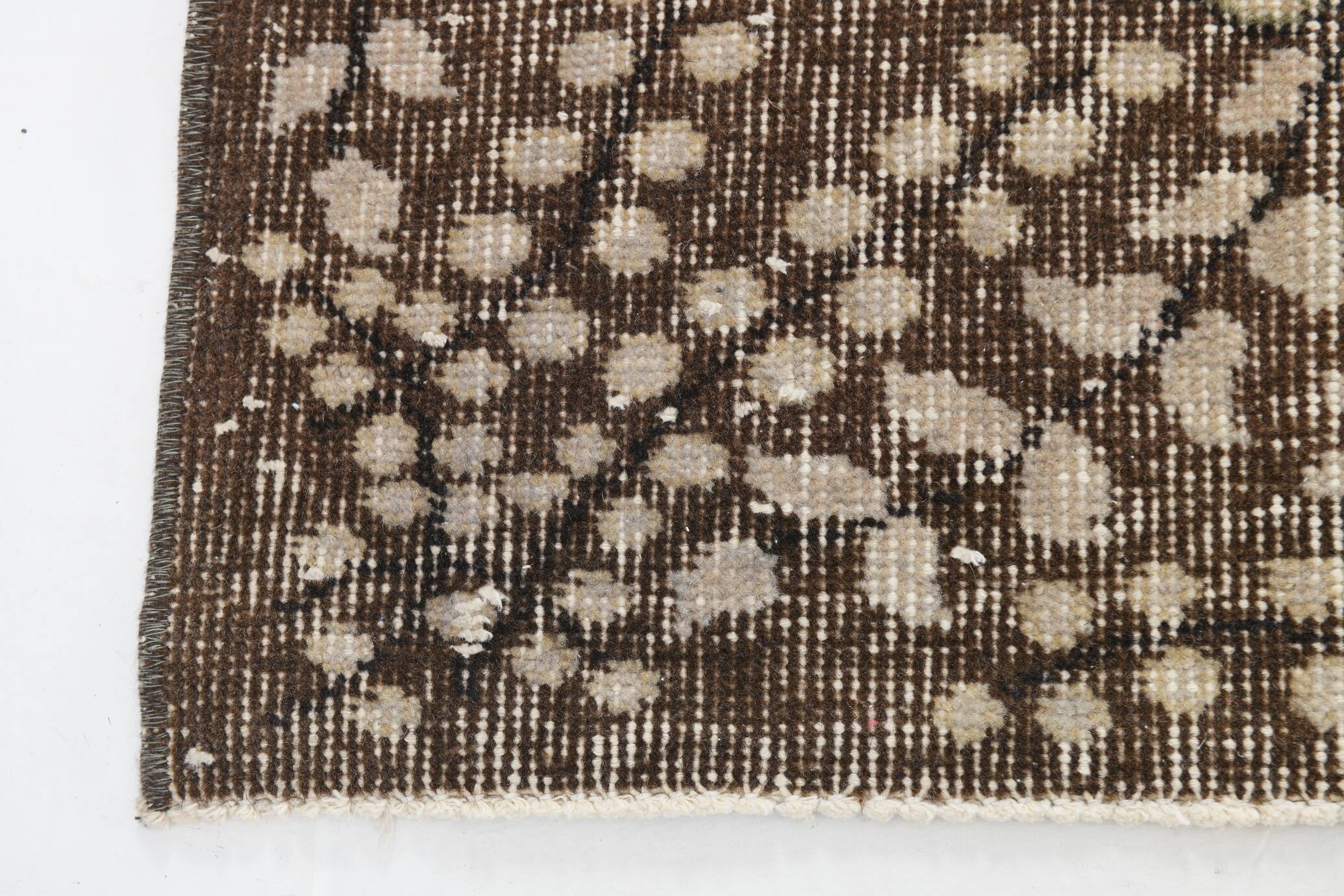 6x10 Rug For Bedroom Brown Beige Oriental Vintage Area Rug, 180x297Cm SK 1708