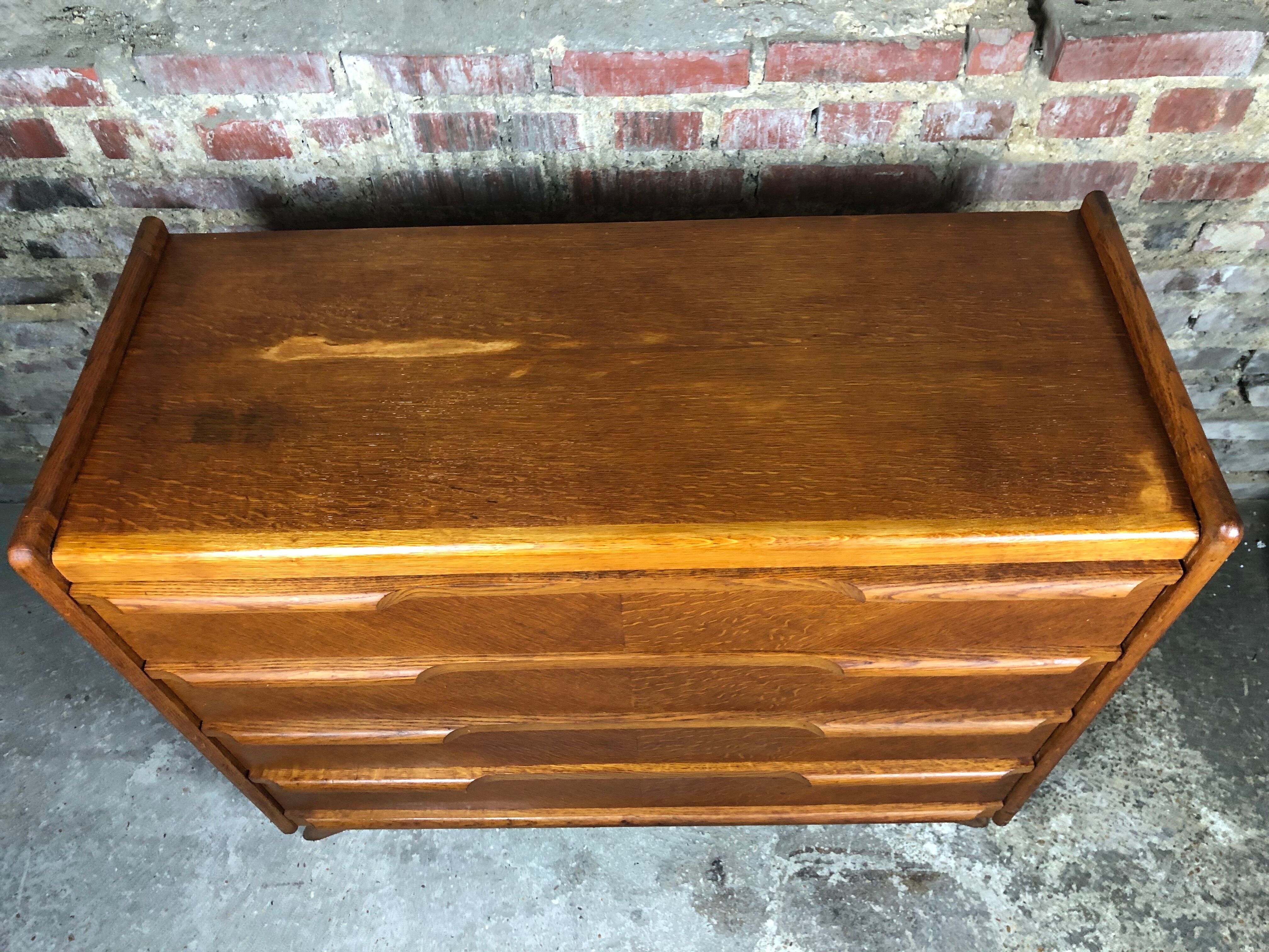 Commode scandinave vintage en teck et placage
