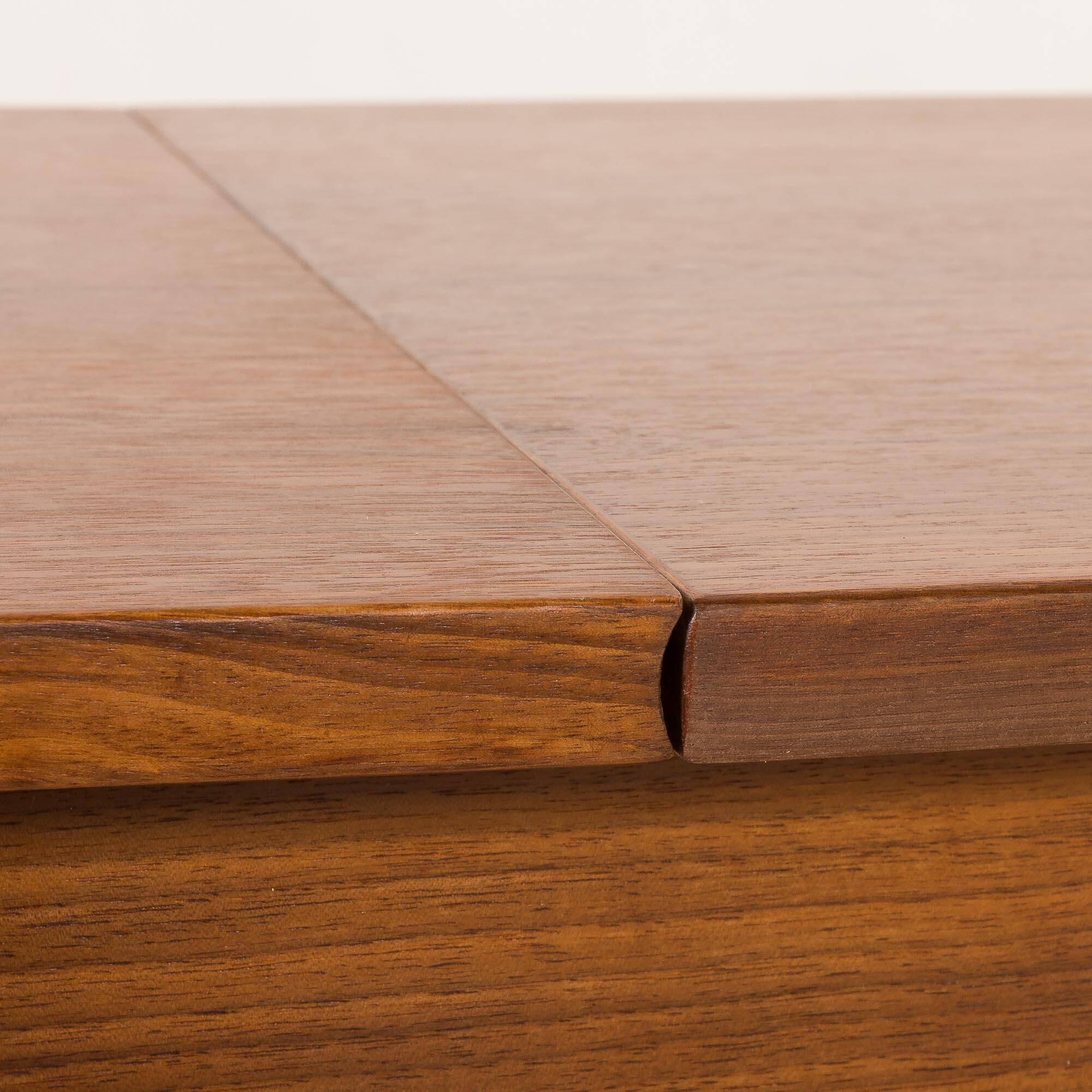 Scandinavian mid century teak desk with extension by Austvoll Møbelfabrikk,