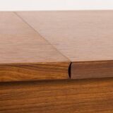 Scandinavian mid century teak desk with extension by Austvoll Møbelfabrikk,