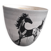 Vintage ceramic signed Millet Sèvres