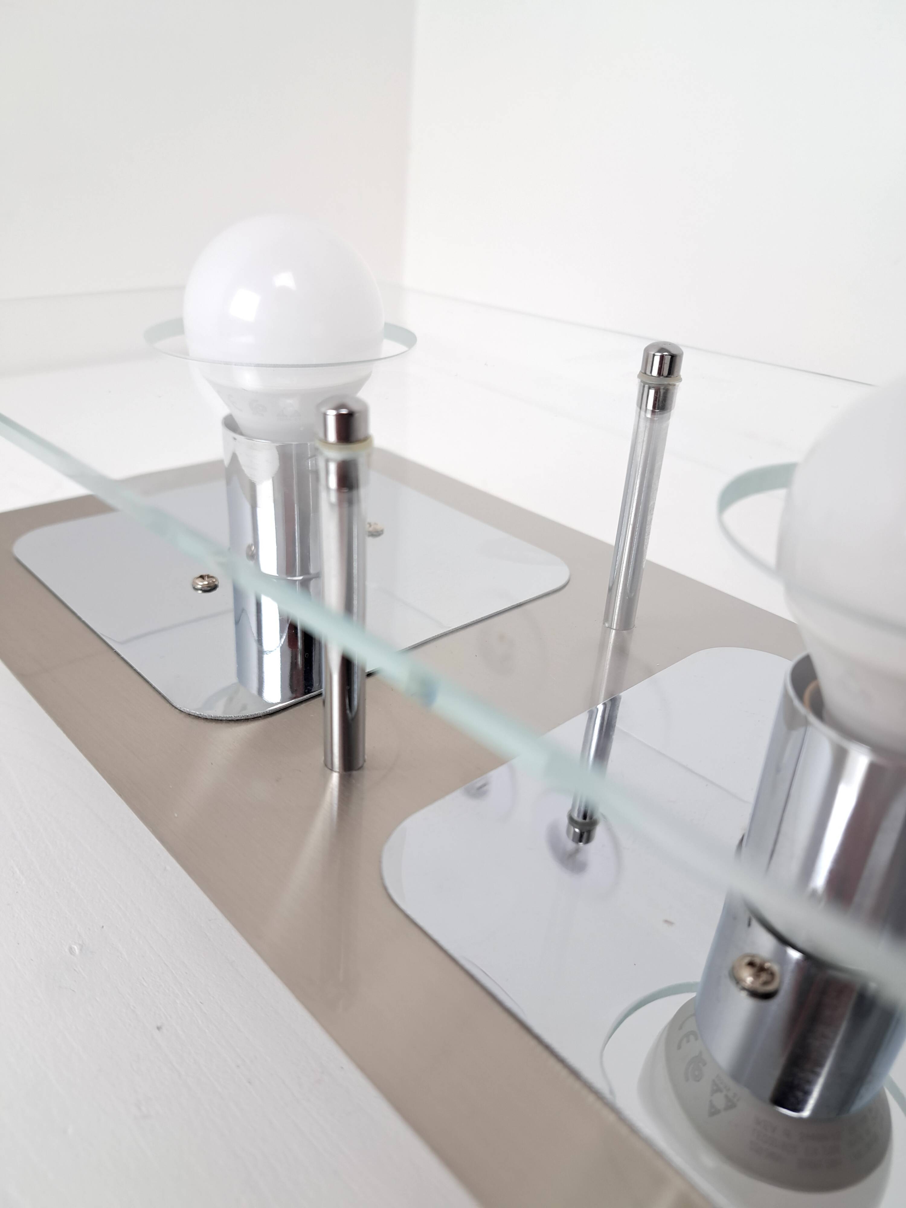 Wofi Leuchten dlg Oxar space age vintage double mirror wall light