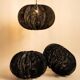 Black rattan pendant light - Dalia