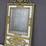 Empire mirror in bronze and marble, early 19th century