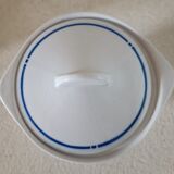 Set of 2 cups and an sugar bowl in iron earth