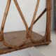 Pair of rattan wall shelves