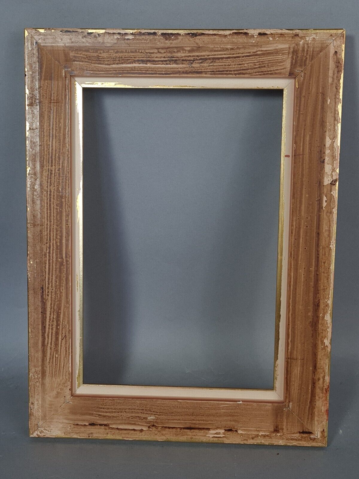 Frame hollow edges gilded wood gold leaf 39x29 cm, foliage 30x20 cm SB