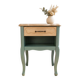 Bedside table, nightstand, renovated accent furniture.