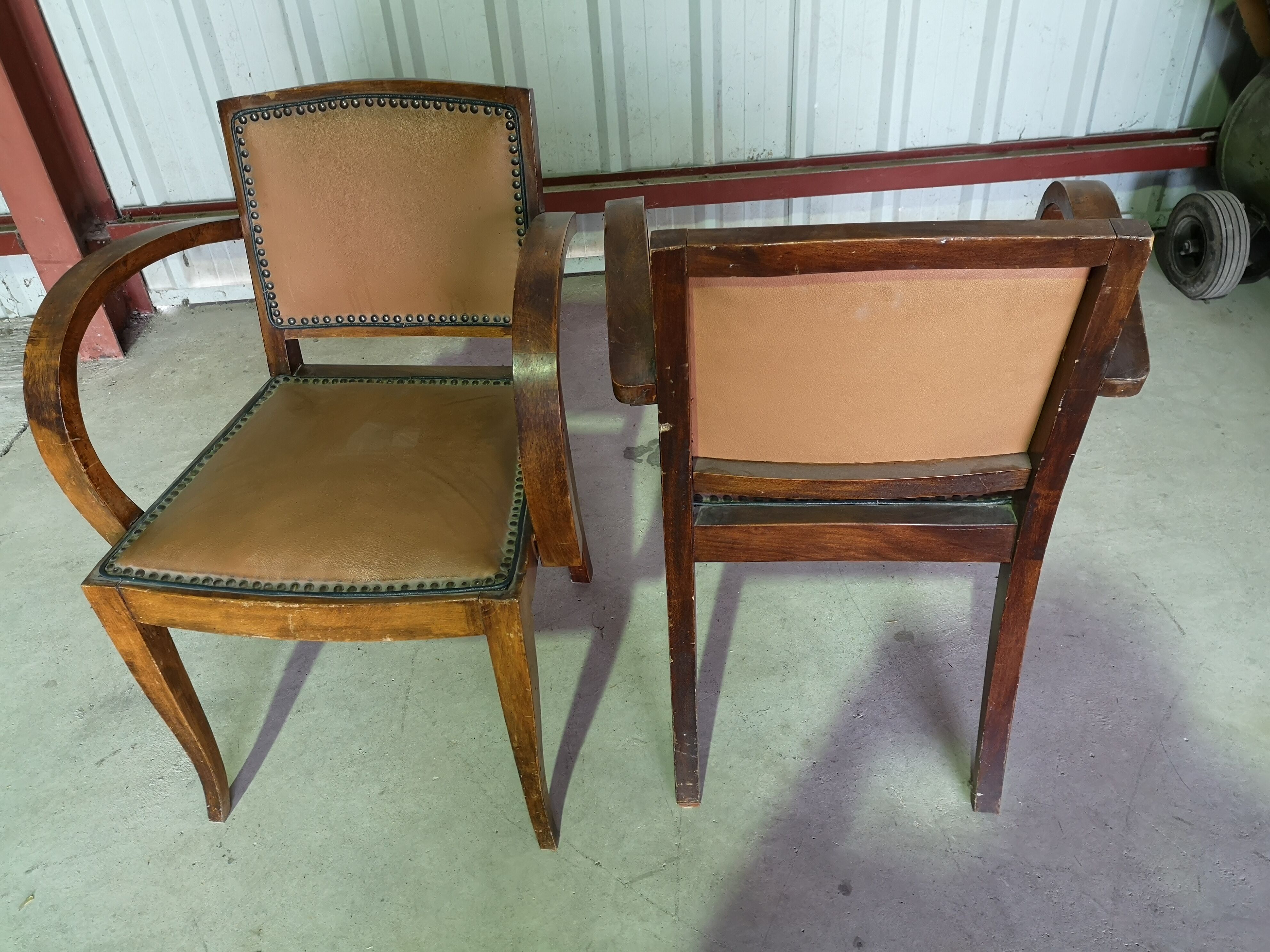 Art deco armchairs