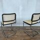 Pair of chairs B32 Marcel Breuer Bauhaus design made in Italy