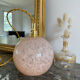 Walker with vintage pink clichy glass globe