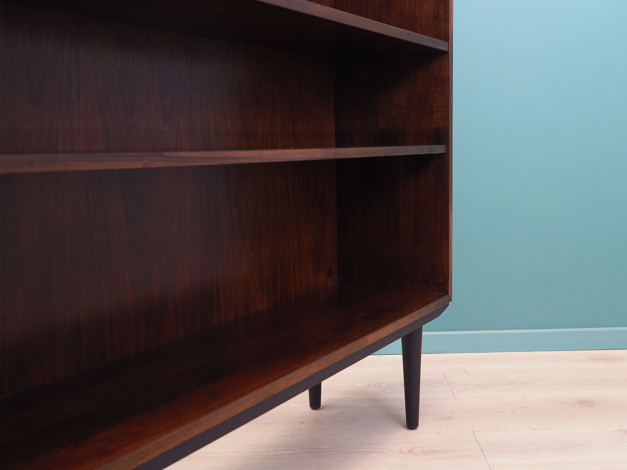 Rosewood bookcase, Danish design, 1960s, manufactured by Omann Jun