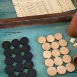 Old backgammon game