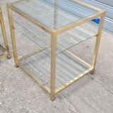 Paire de tables d'appoints Belgochrom 1970