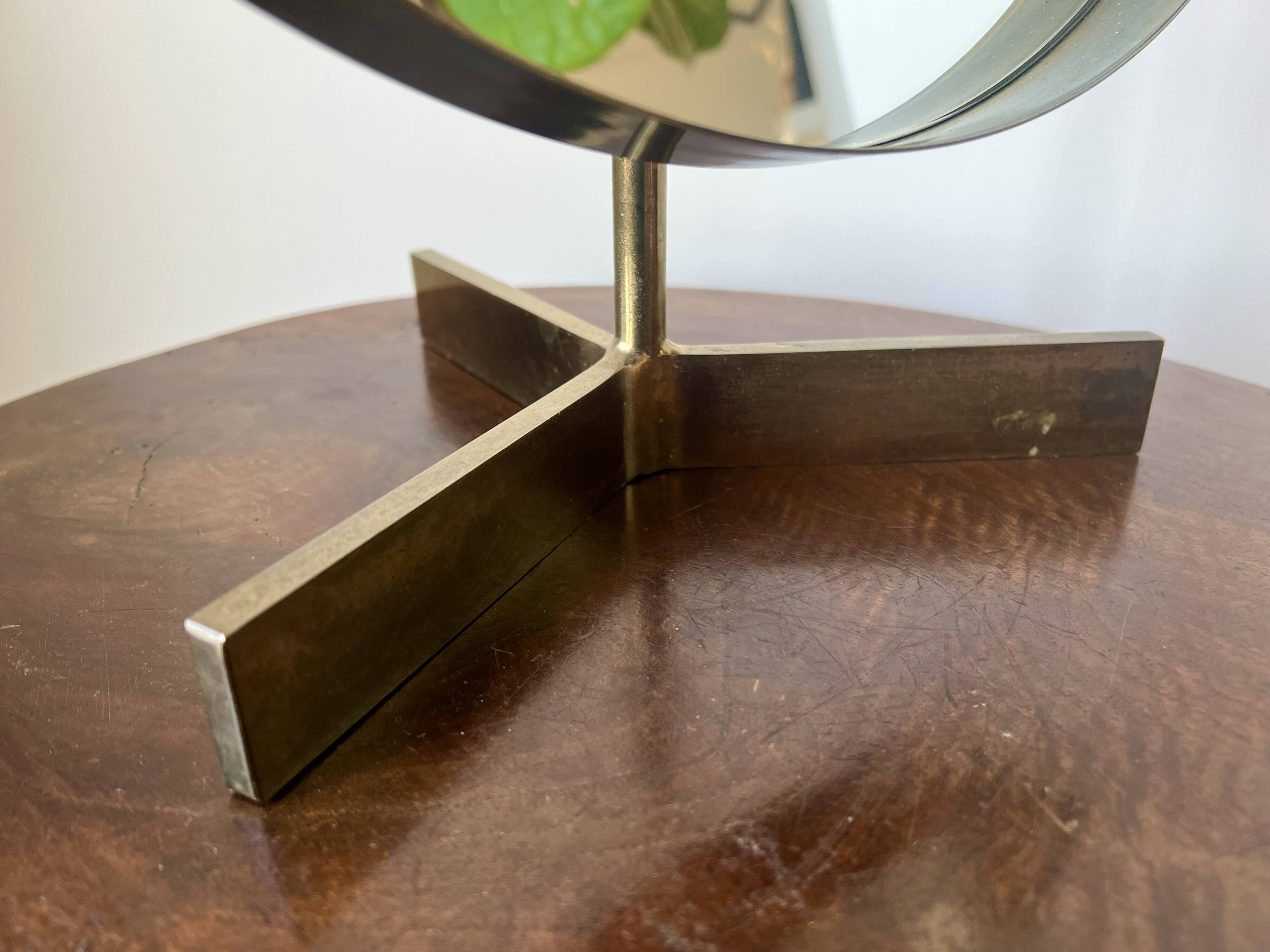 Mid century brass mirror by Durlston Designs, England 1960s