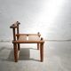 Ancient brutalist African chair