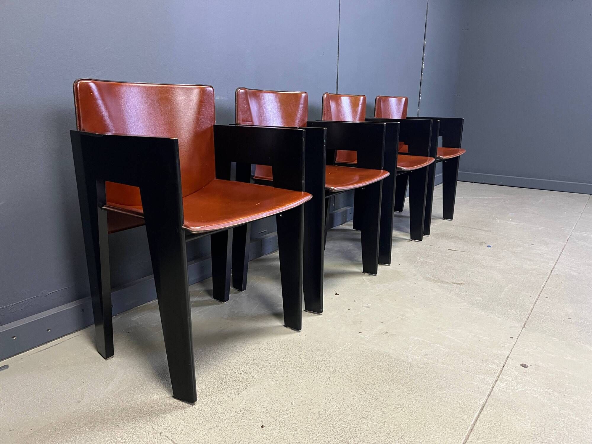 Fauteuils postmodernes par Arnold Merckx pour Arco - ensemble de 4 - années 1980