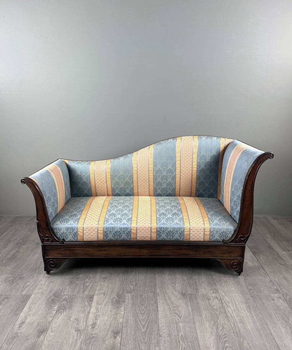 Restoration Period Chaise Longue, 19th Century