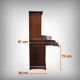 Petit Scriban Vitrine en Palissandre – 2ème partie XIXe