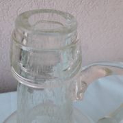 Bubble glass carafe