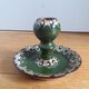 Trojan glazed ceramic cellar rat candle holder Bulgaria