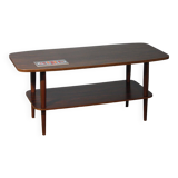 Scandinavian style coffee table from the 50s, rosewood & ceramic