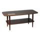 Scandinavian style coffee table from the 50s, rosewood & ceramic