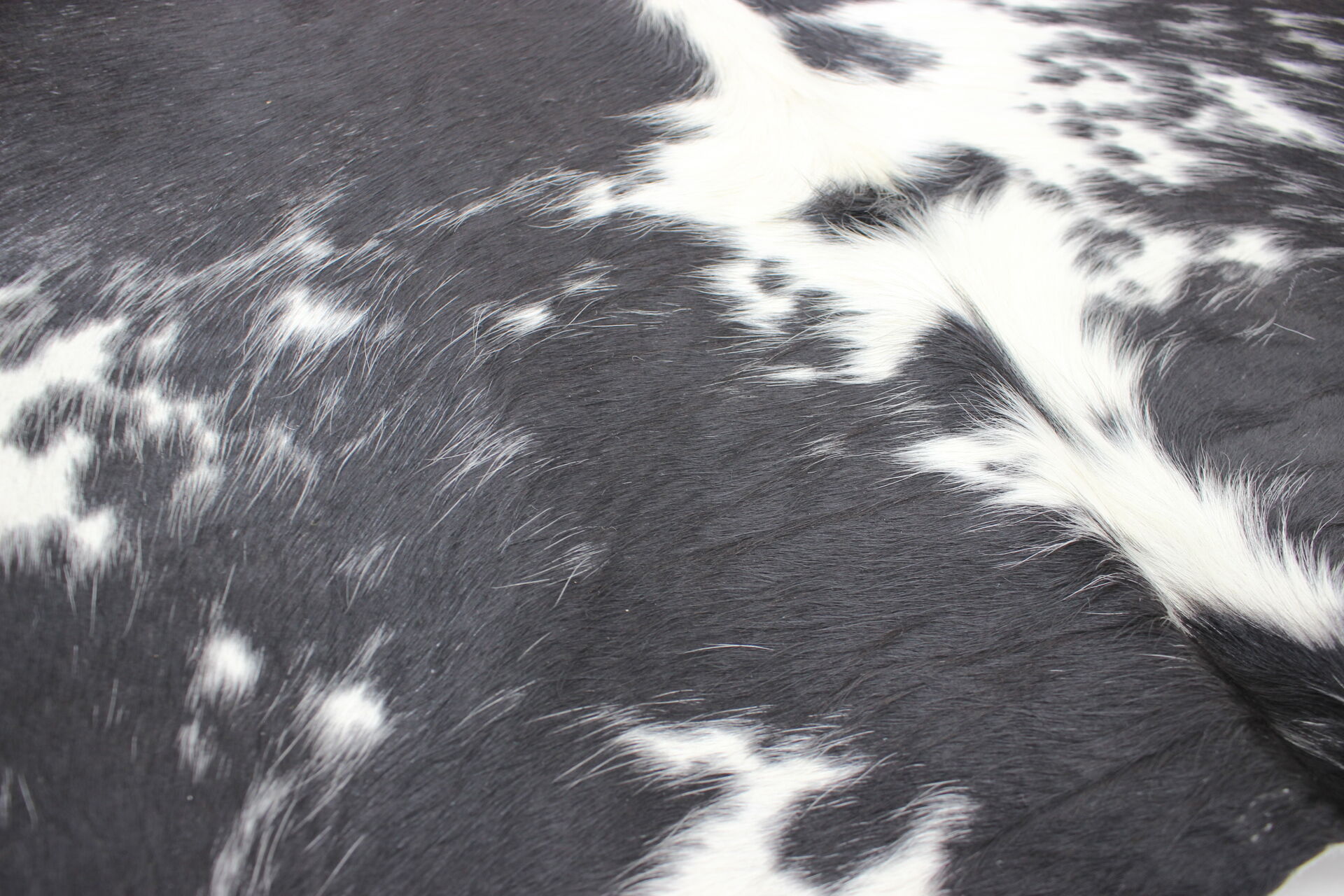 Black & white cowhide rug