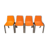 Series of 4 vintage chairs