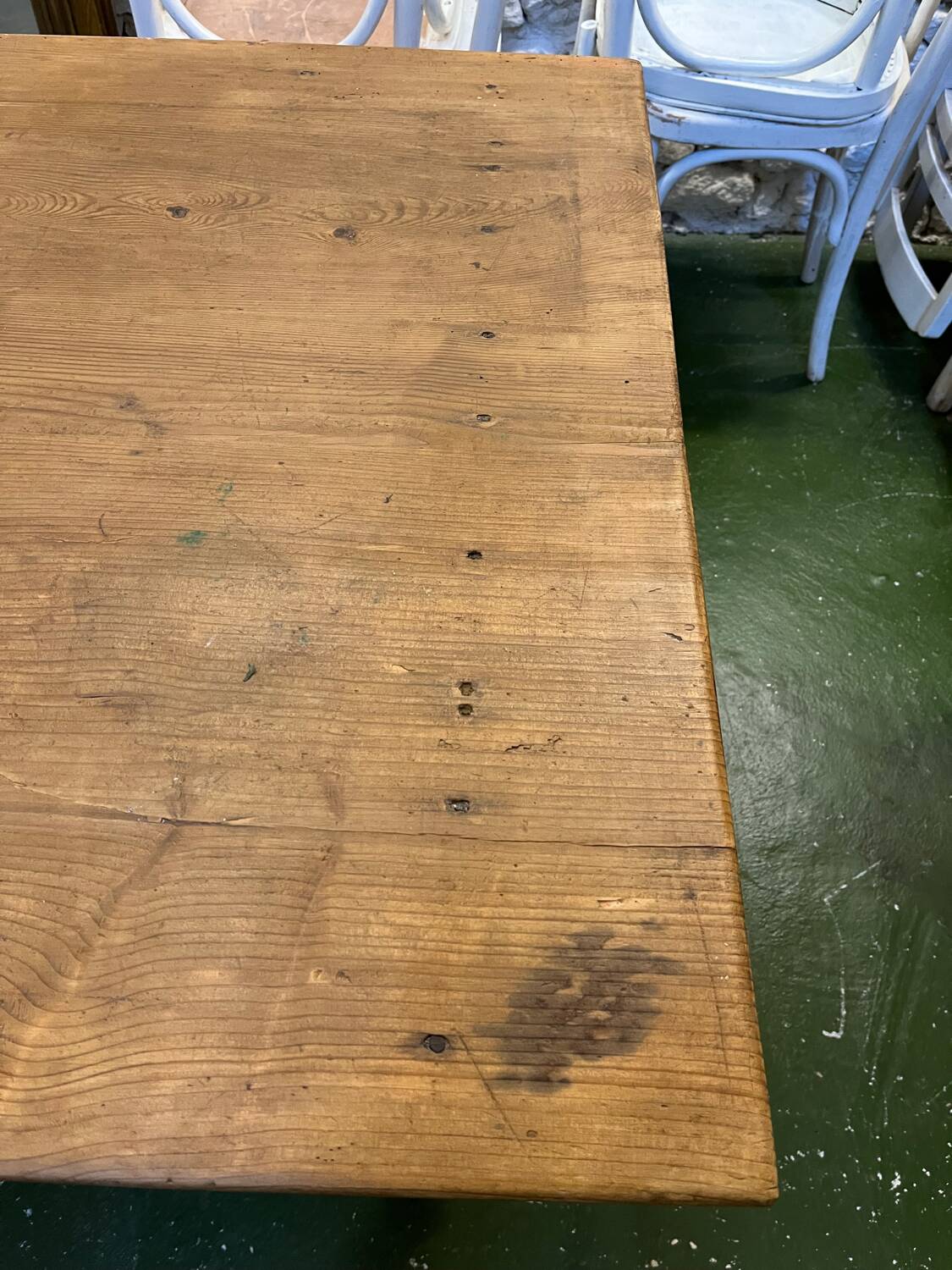 3-metre pine dining table