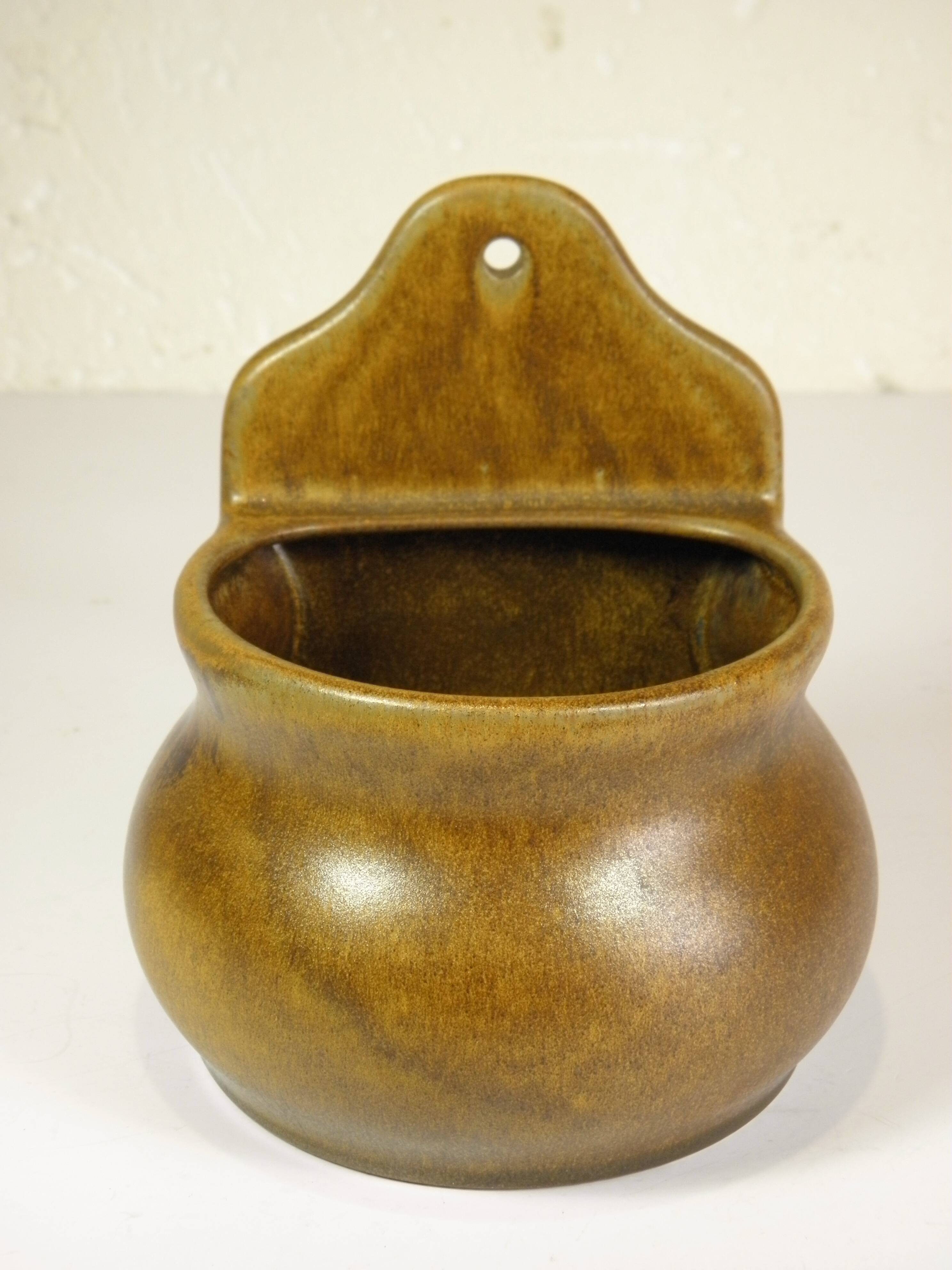 Stoneware salt dish from the 70s