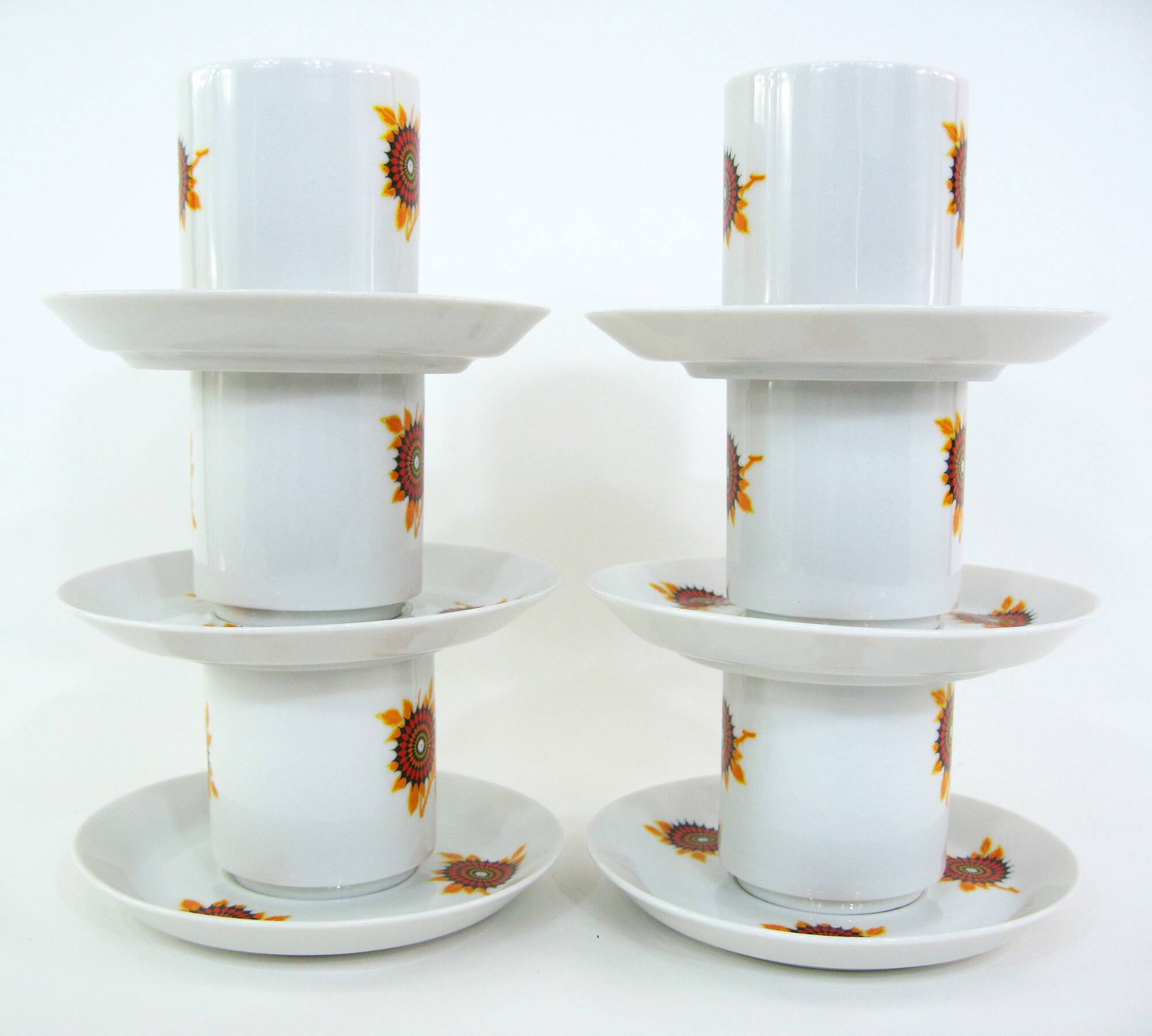 Porcelain Coffee Cups - Winterling Bavaria Germany - Vintage 70s