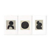 3 peintures 21x30, illustration m490 m533 m418 signée eawy
