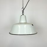 Industrial White Enamel Factory Pendant Lamp from Zaos, 1960s
