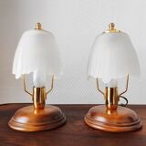 Pair of vintage Italian art deco style lamps