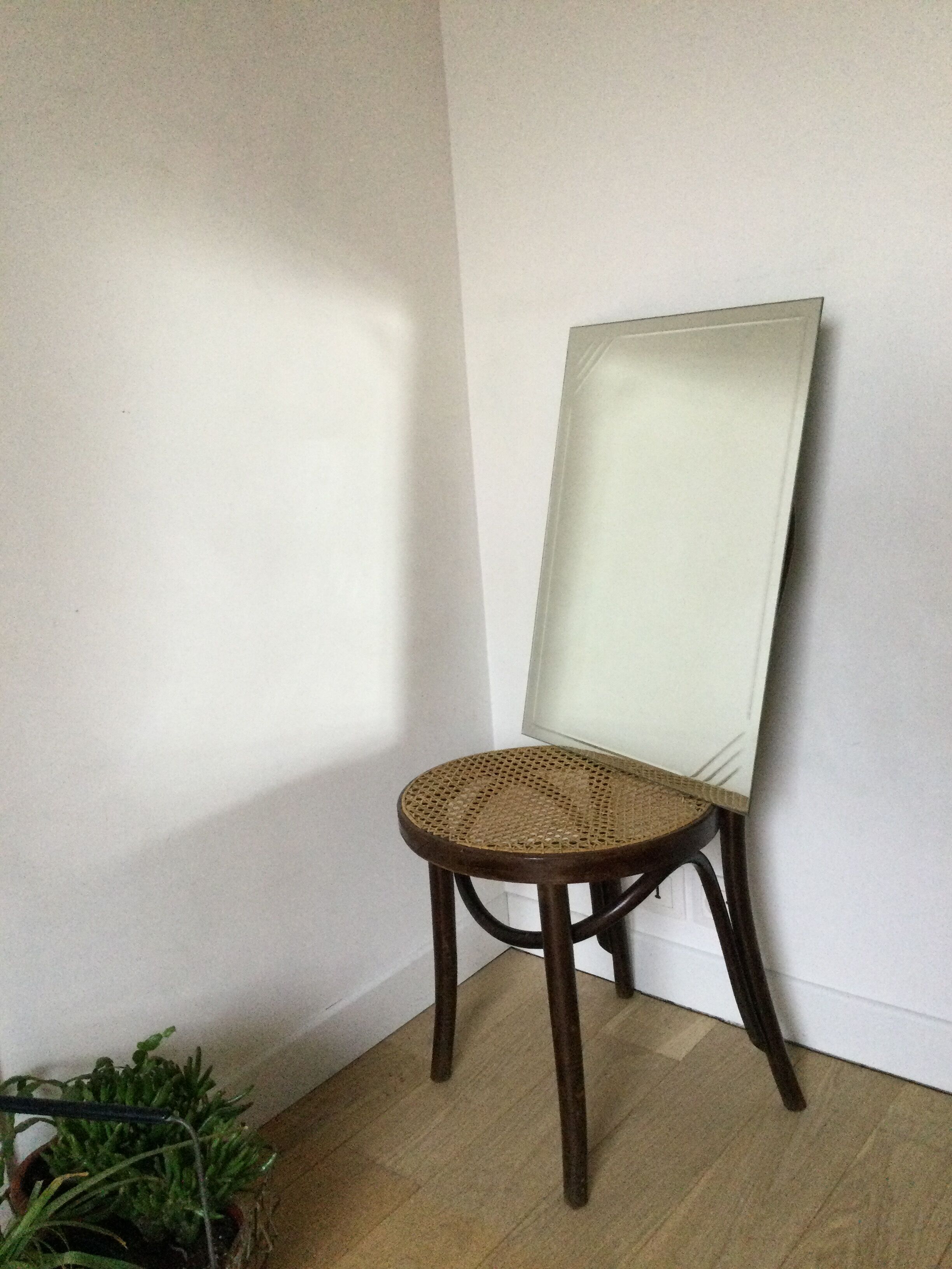 Bevelled vintage mirror  45x60cm